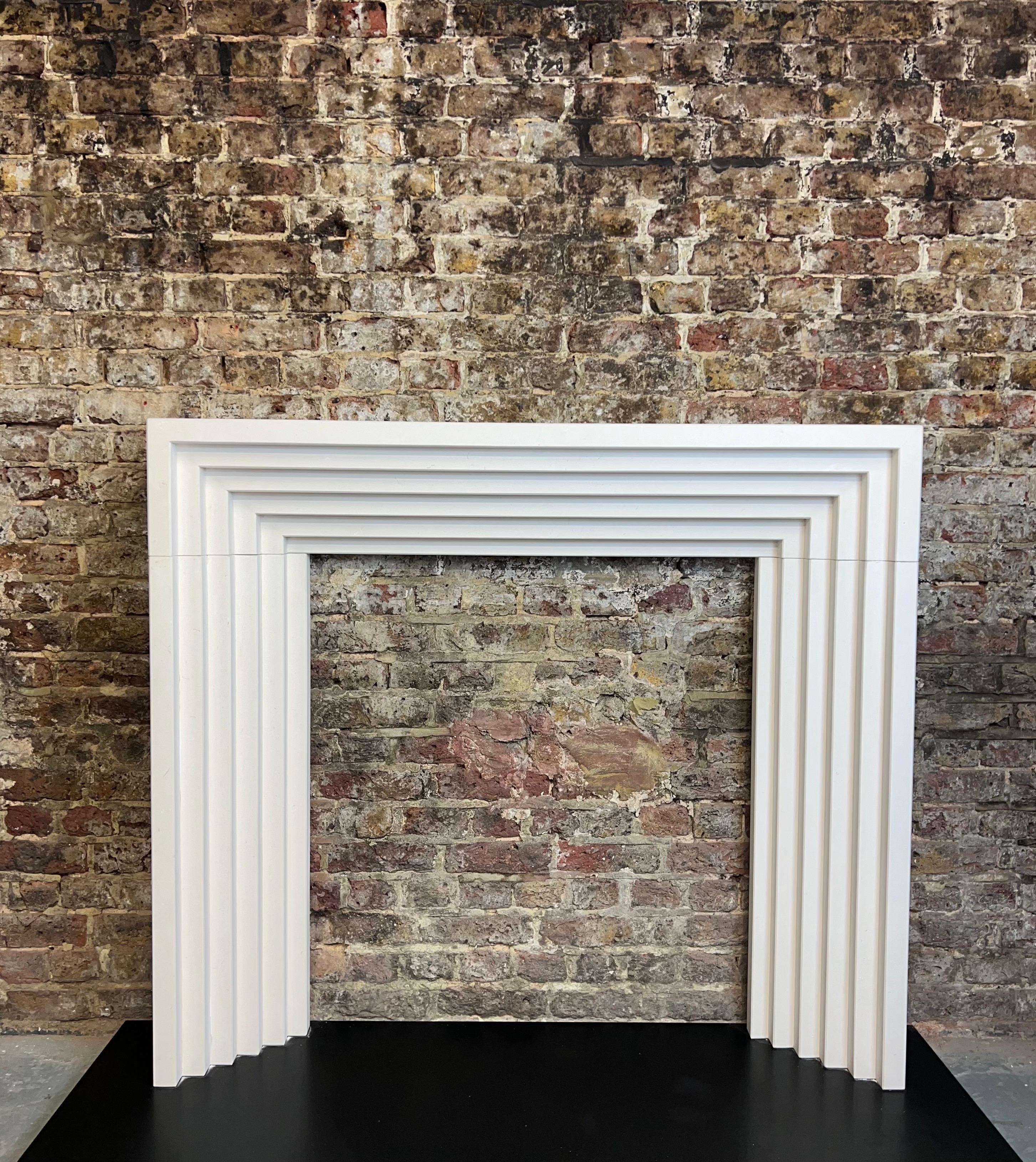 21st Century Limestone Fireplace Mantlepiece For Sale 8