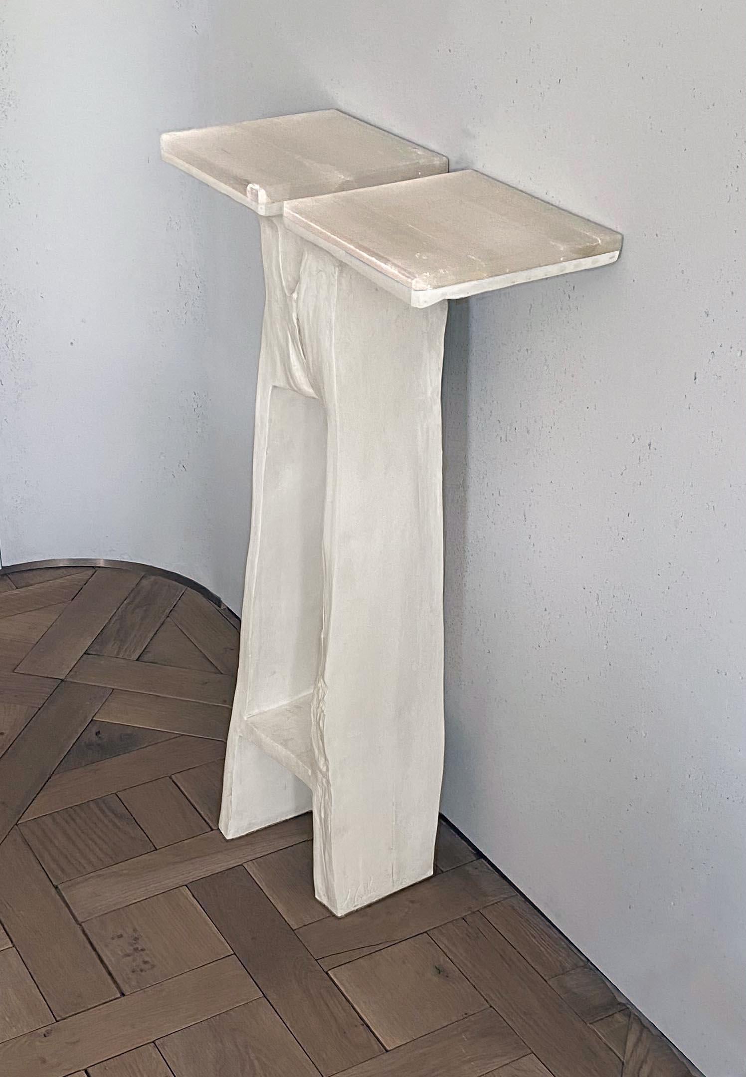 French 21st Century Limited Edition Console, Pedestal Atlante by Adrien Coroller For Sale