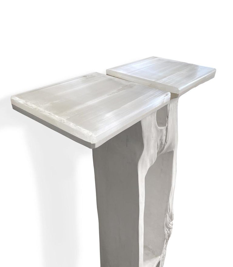 Hand-Crafted 21st Century Limited Edition Console, Pedestal Atlante by Adrien Coroller For Sale