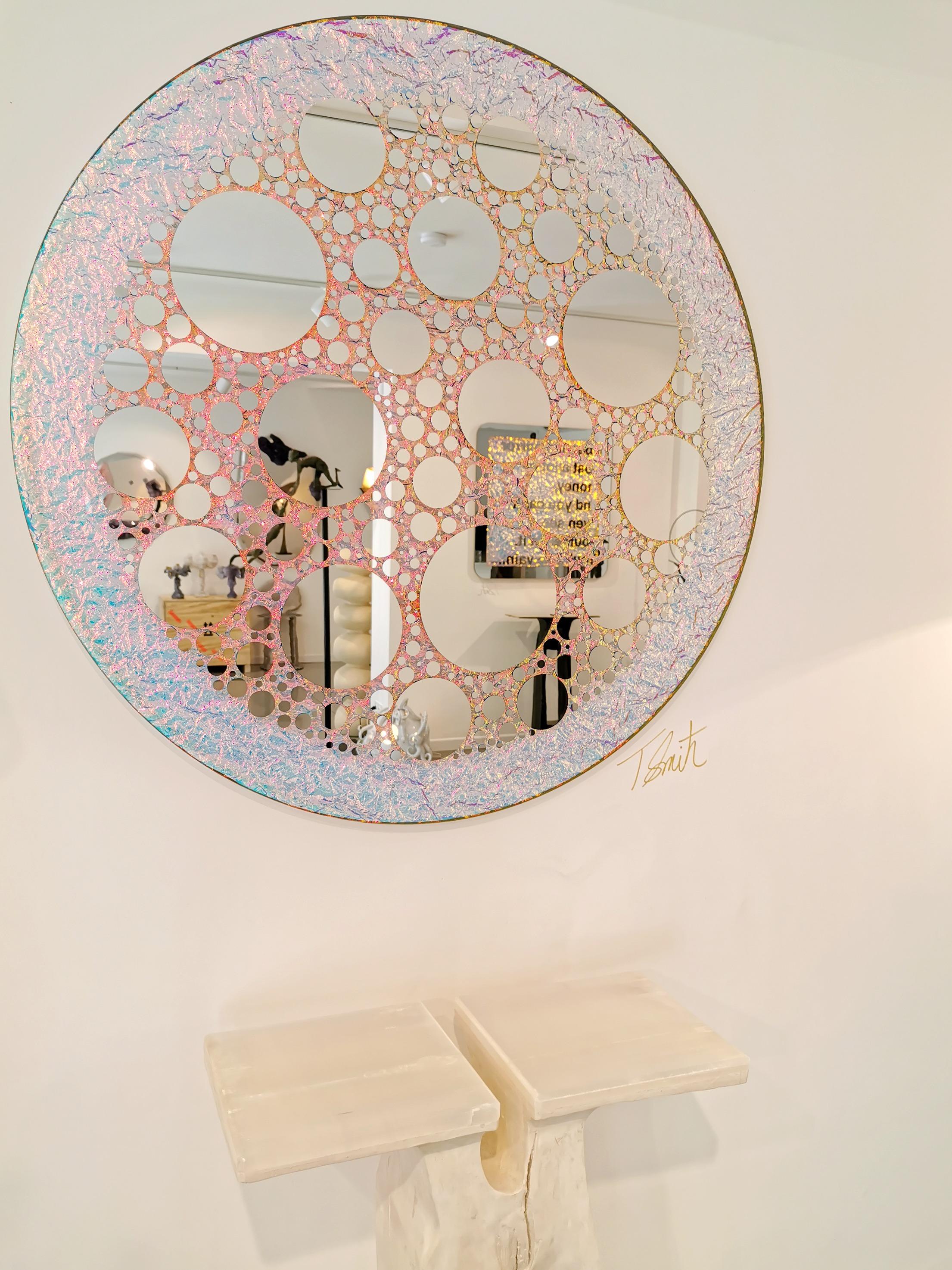 21st Century Limited Edition Crazy Circles Mirror by Troy Smith For Sale 2