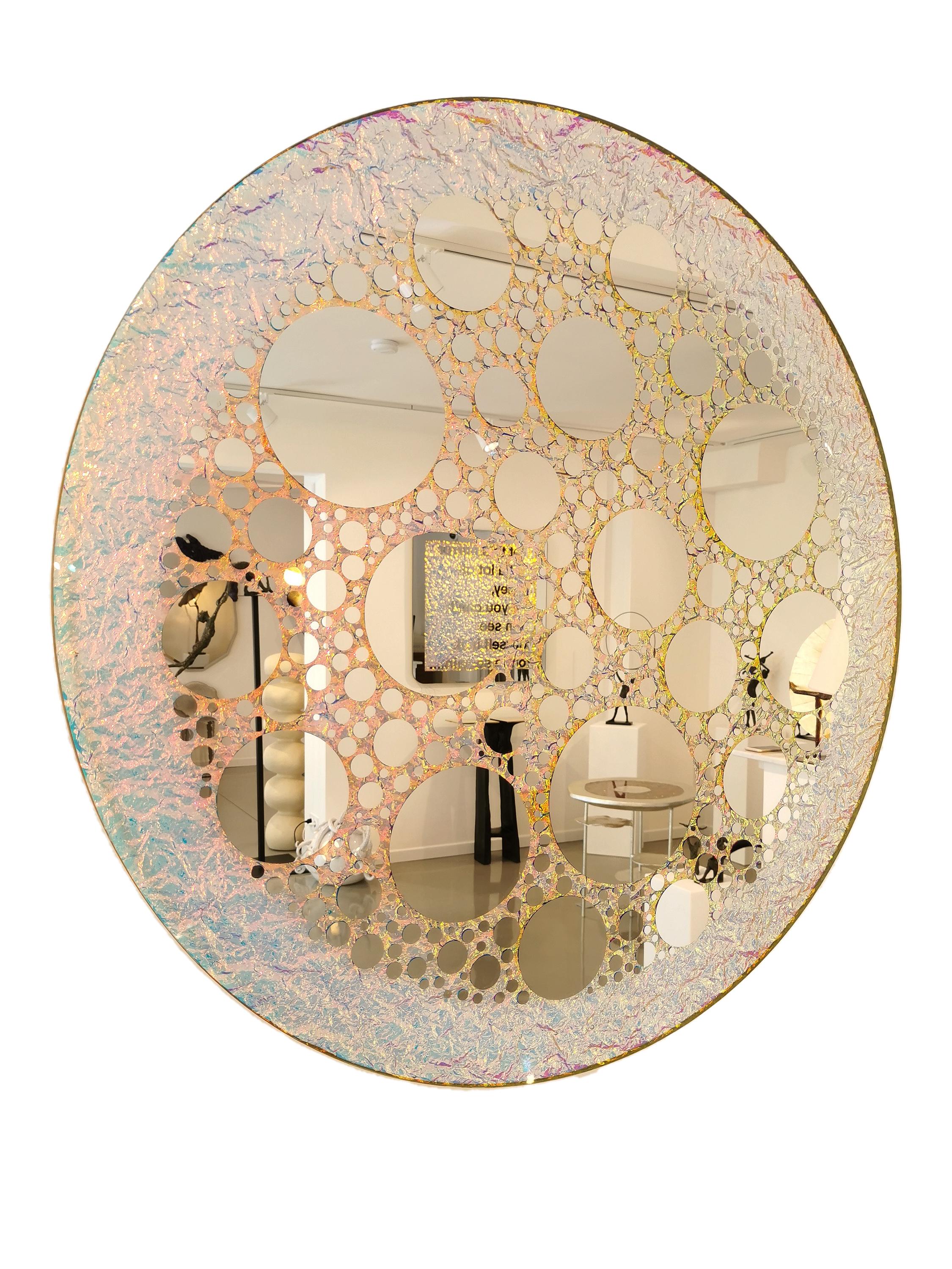21st Century Limited Edition Crazy Circles Mirror by Troy Smith In New Condition For Sale In Paris, FR