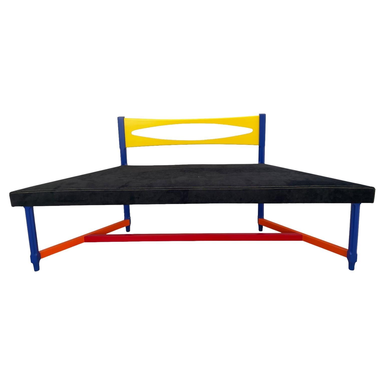 21st Century Little Corner Sofa Designed and Handcrafted by Giampiero Romanò For Sale