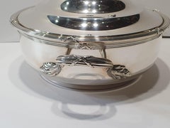 21st Century Louis XVI Style Sterling Silver Entrée Dish and Cover , Italy, 2003