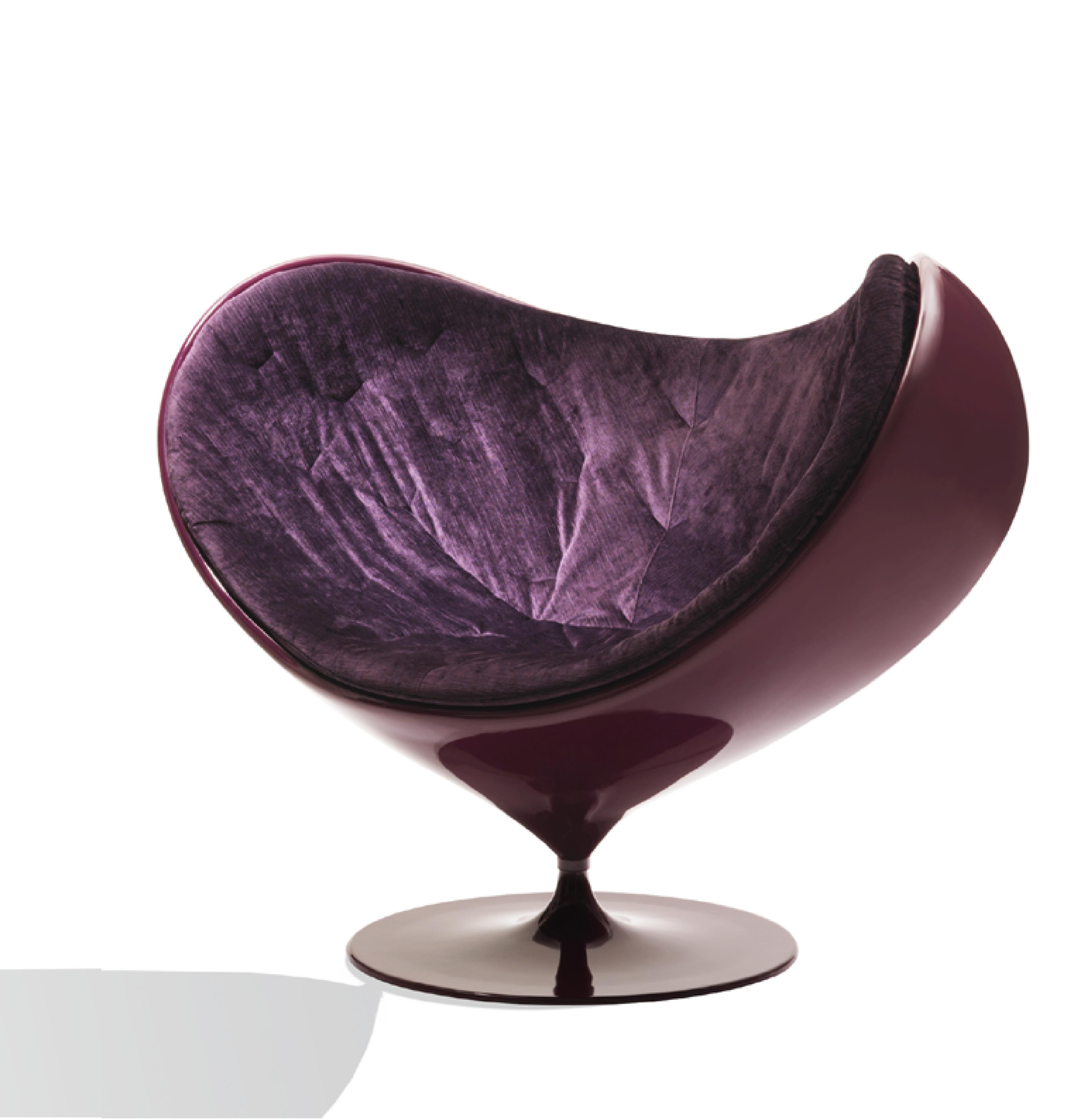 XXI secolo e contemporaneo Poltrona girevole Love NUOVA produzione Giovannetti, design S.Santantonio in vendita
