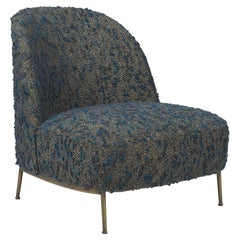21st Century Low Slung Scandinavian Sejour Armless Lounge Chair