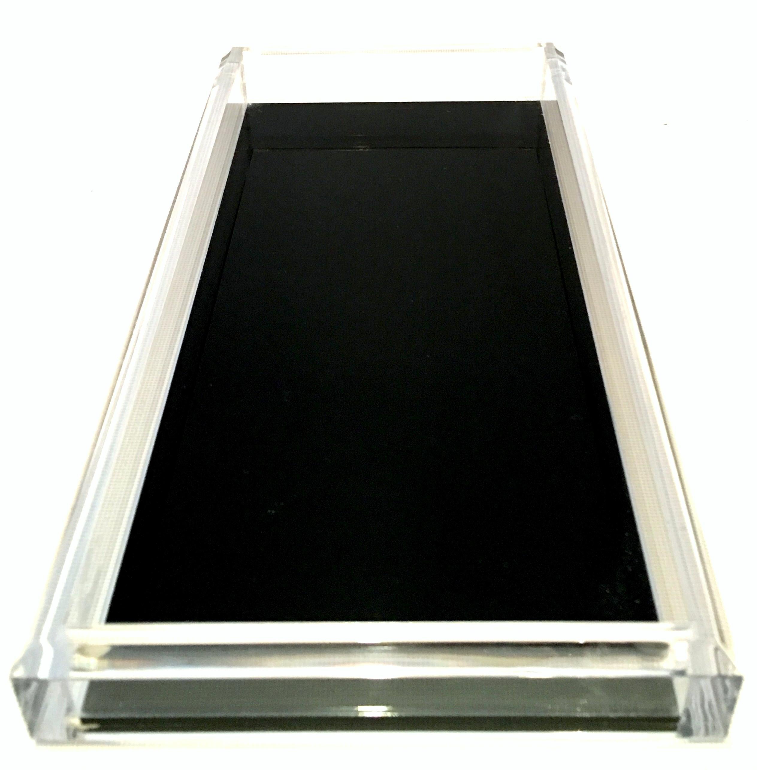 Contemporary 21st Century Lucite Rectangular Tray by Alexandra Von Furstenberg