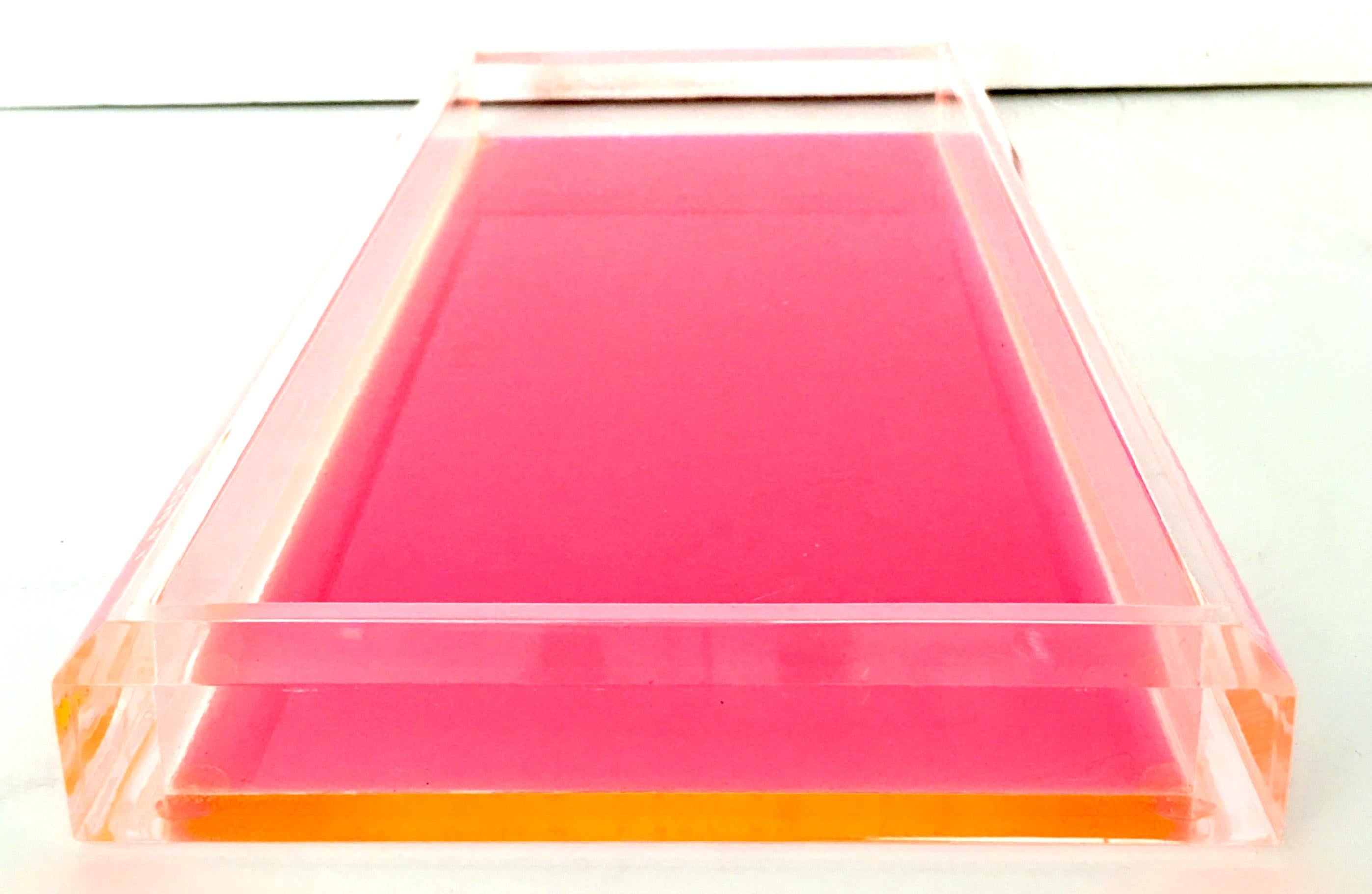 21st century and new Lucite rectangular tray by Alexandra Von Furstenberg-