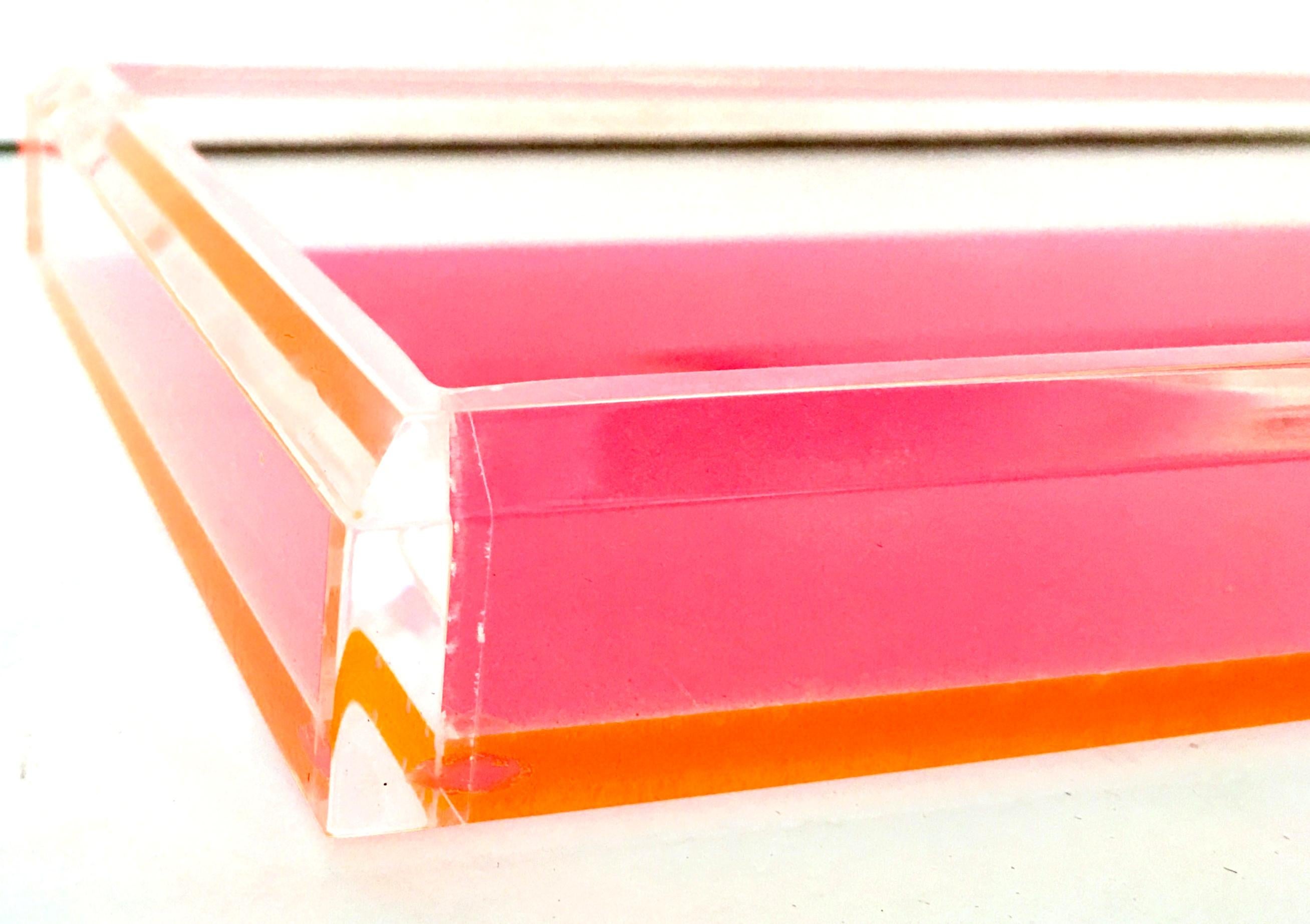 21st Century Lucite Rectangular Tray by Alexandra Von Furstenberg 3