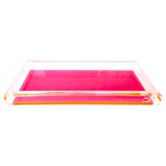 21st Century Lucite Rectangular Tray by Alexandra Von Furstenberg