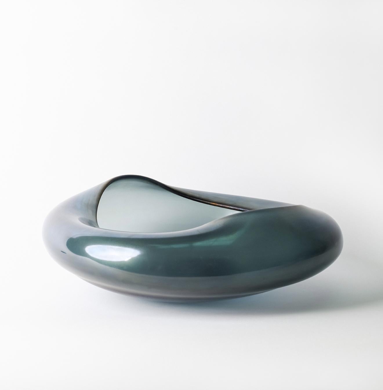 Modern 21st Century Ludovica+Roberto Palomba Laguna Barena Vase Murano Glass Deep Blue For Sale