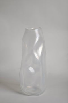 21st Century Ludovica+Roberto Palomba Laguna Canal Vase Murano Glass Crystal