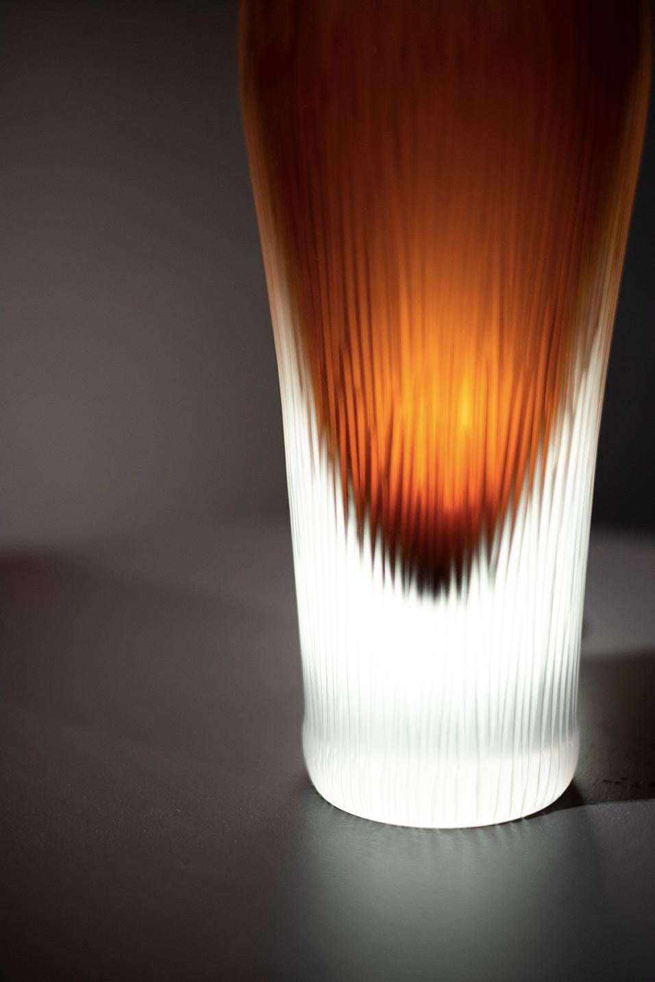 Ludovica+Roberto Palomba Laguna Puparin-Vase aus Muranoglas Topas, 21. Jahrhundert im Zustand „Neu“ im Angebot in Brembate di Sopra (BG), IT