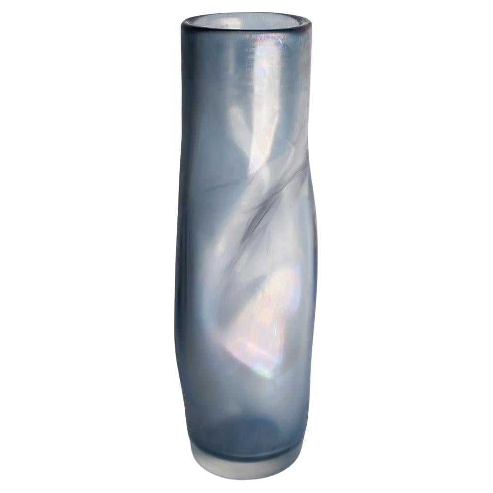 21st Century Ludovica+Roberto Palomba Laguna Rio Vase Murano Glass Deep Blue