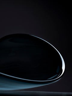 21. Jahrhundert Ludovica+Roberto Palomba Laguna Stua Tablett Murano Glas Tiefblau