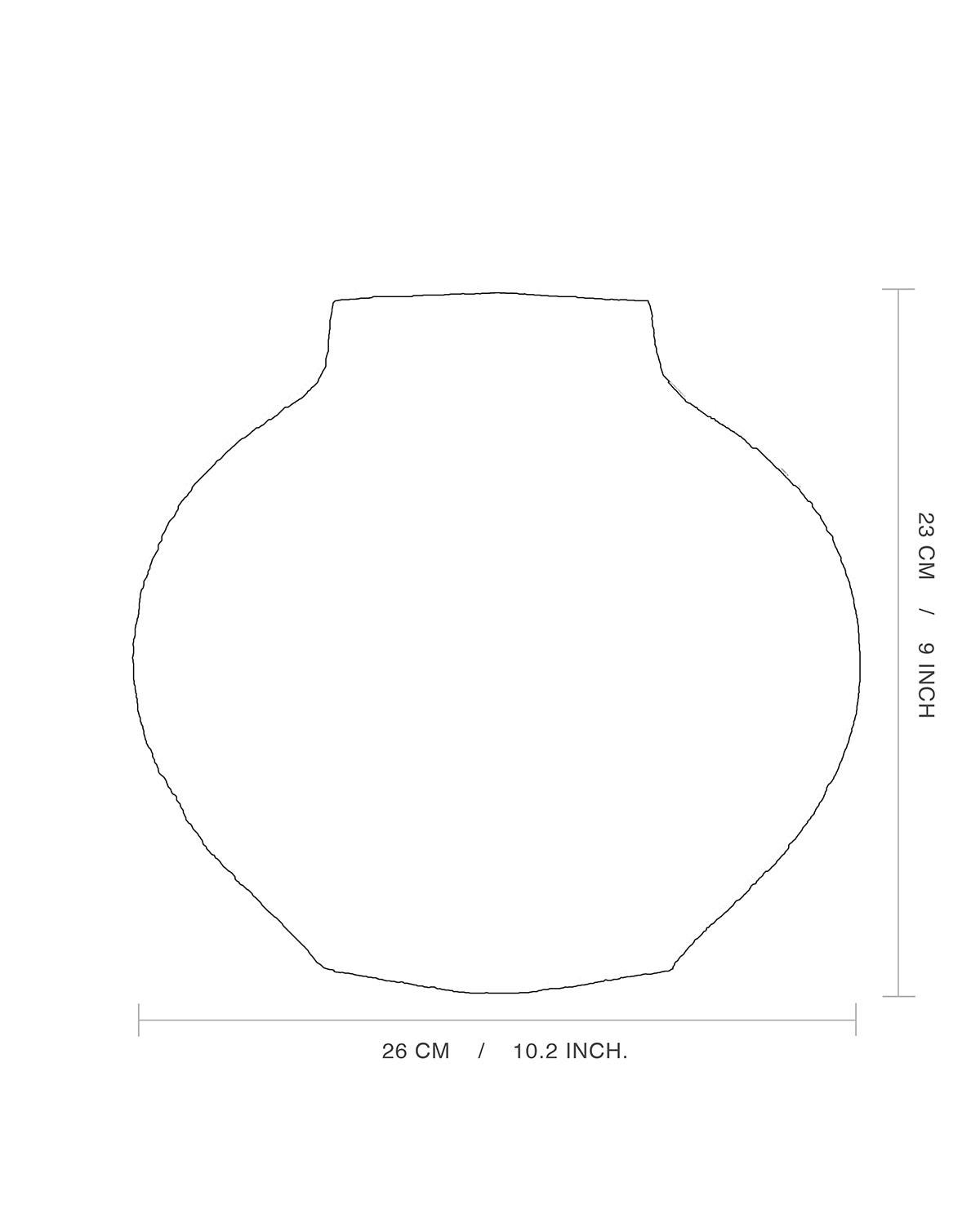 21st Century Lune [M] N°1 Vase in White Ceramic, Hand-Crafted in France in vendita 1