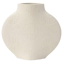 21st Century Lune [M] N°1 Vase in White Ceramic, Hand-Crafted in France