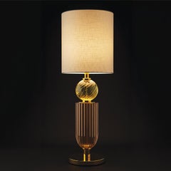 Lámpara de mesa de cristal de lujo del siglo XXI