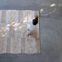 21st Century Luxury Soft Warm White Rug Design by Deanna Comellini 210x210 cm