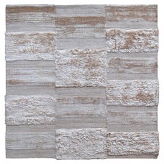 weicher, warmer, warmer weißer Teppich des 21. Jahrhunderts von Deanna Comellini 210x210 cm