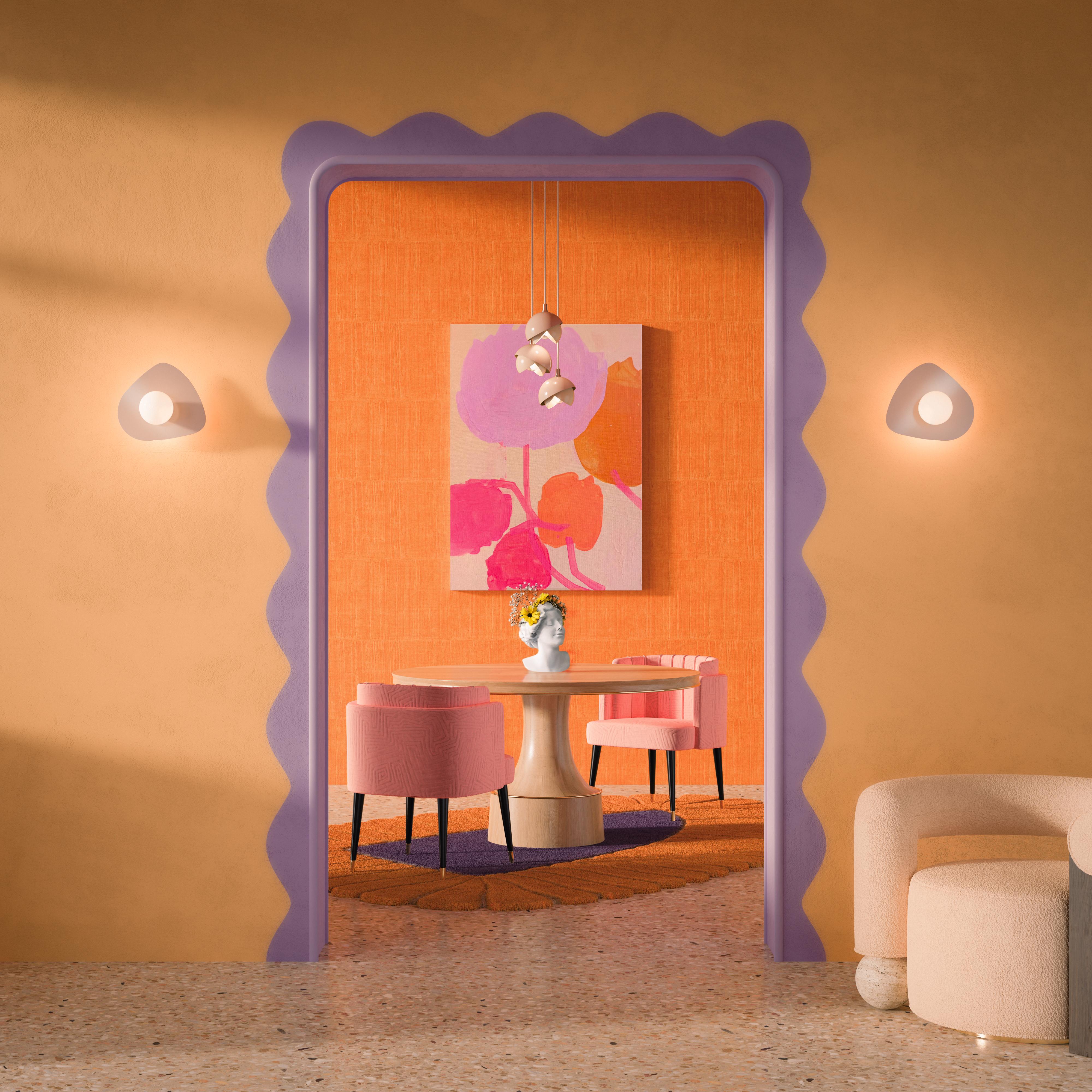 Lampe à suspension Mandevilla III du 21e siècle en laiton, acrylique, aluminium et laiton par Creativ en vente 2