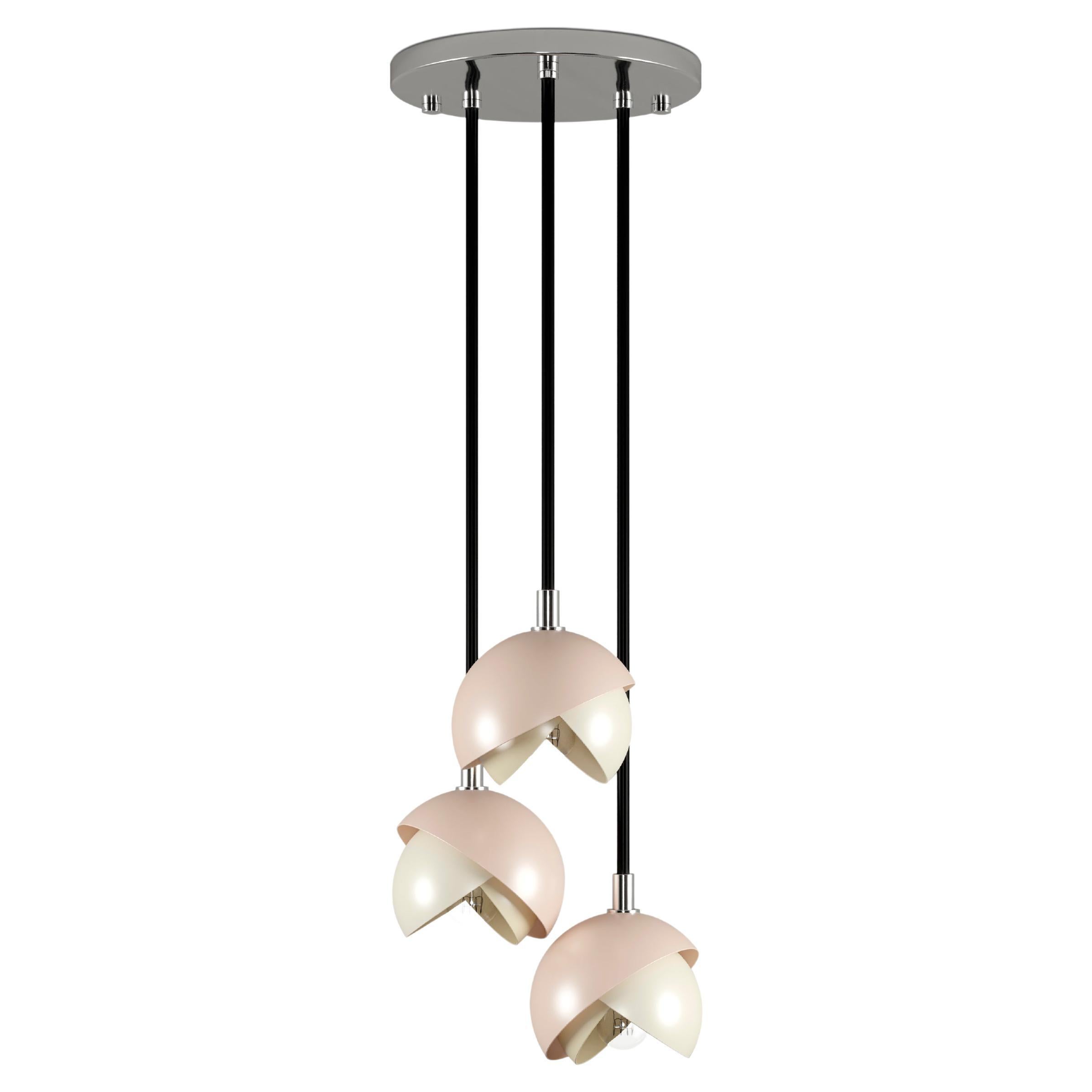 Lampe à suspension Mandevilla III du 21e siècle en laiton, acrylique, aluminium et laiton par Creativ en vente