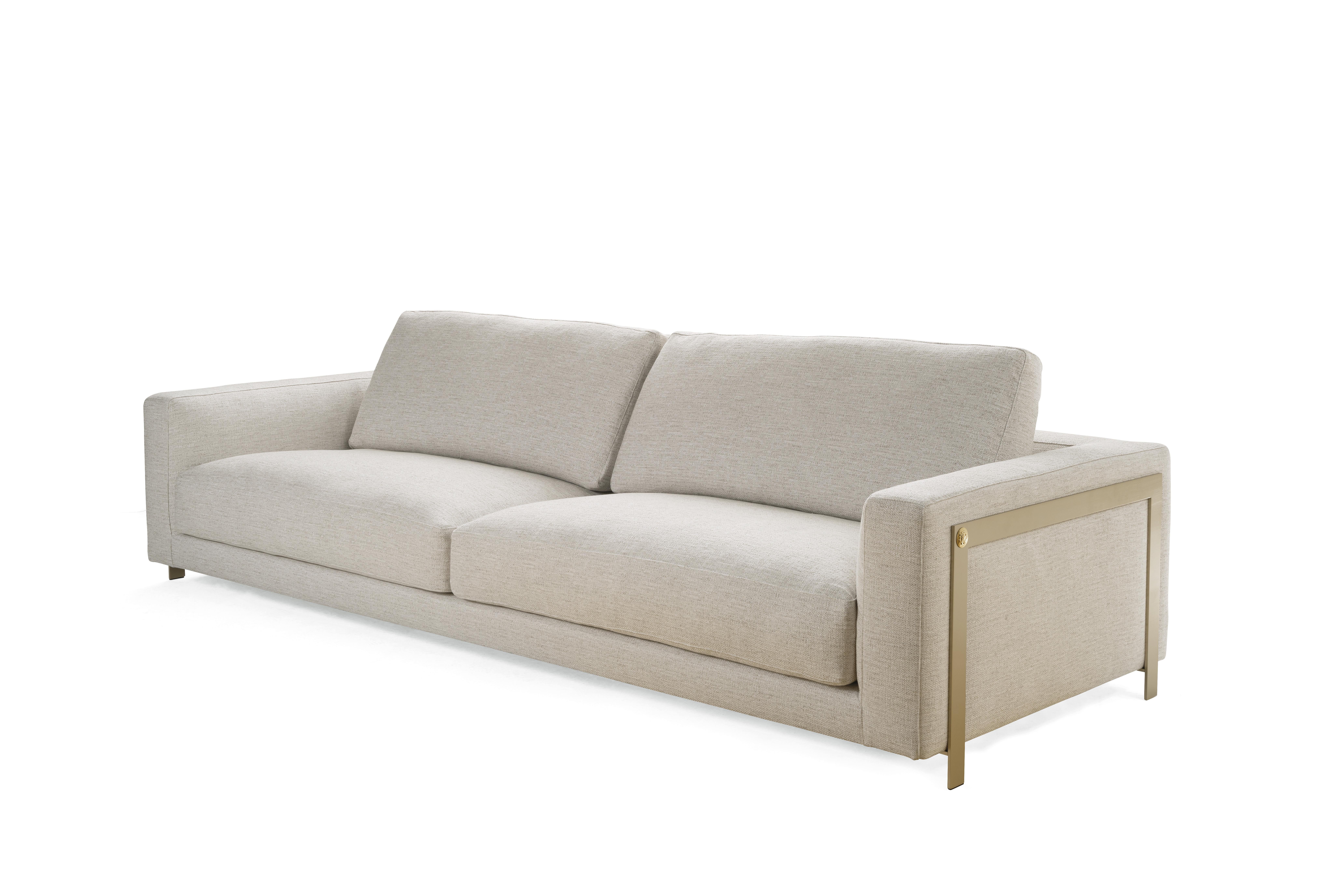 Italian 21st Century Manhattan Sofa in Fabric by Roberto Cavalli Home Interiors For Sale