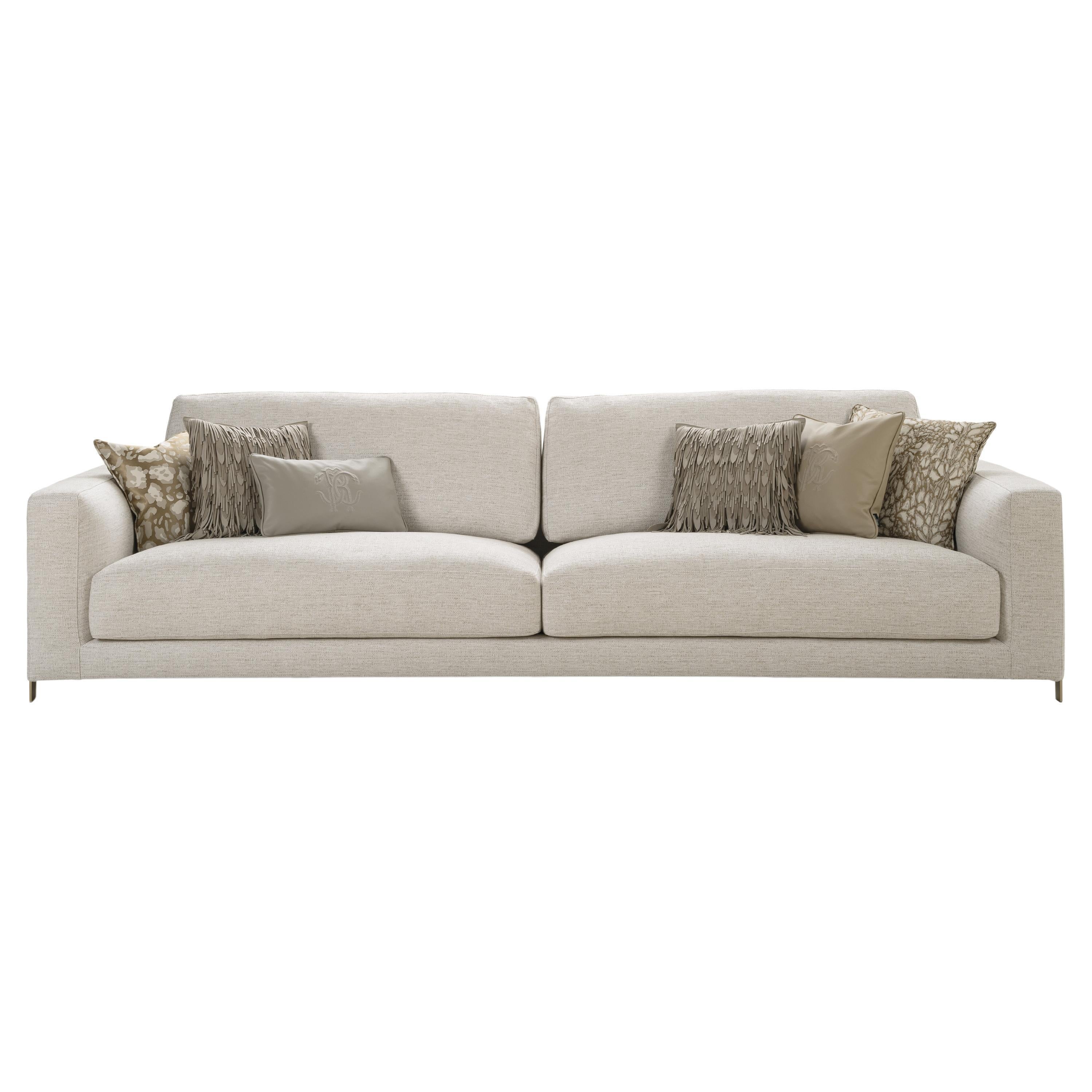 Manhattan-Sofa des 21. Jahrhunderts mit Stoff von Roberto Cavalli Home Interiors