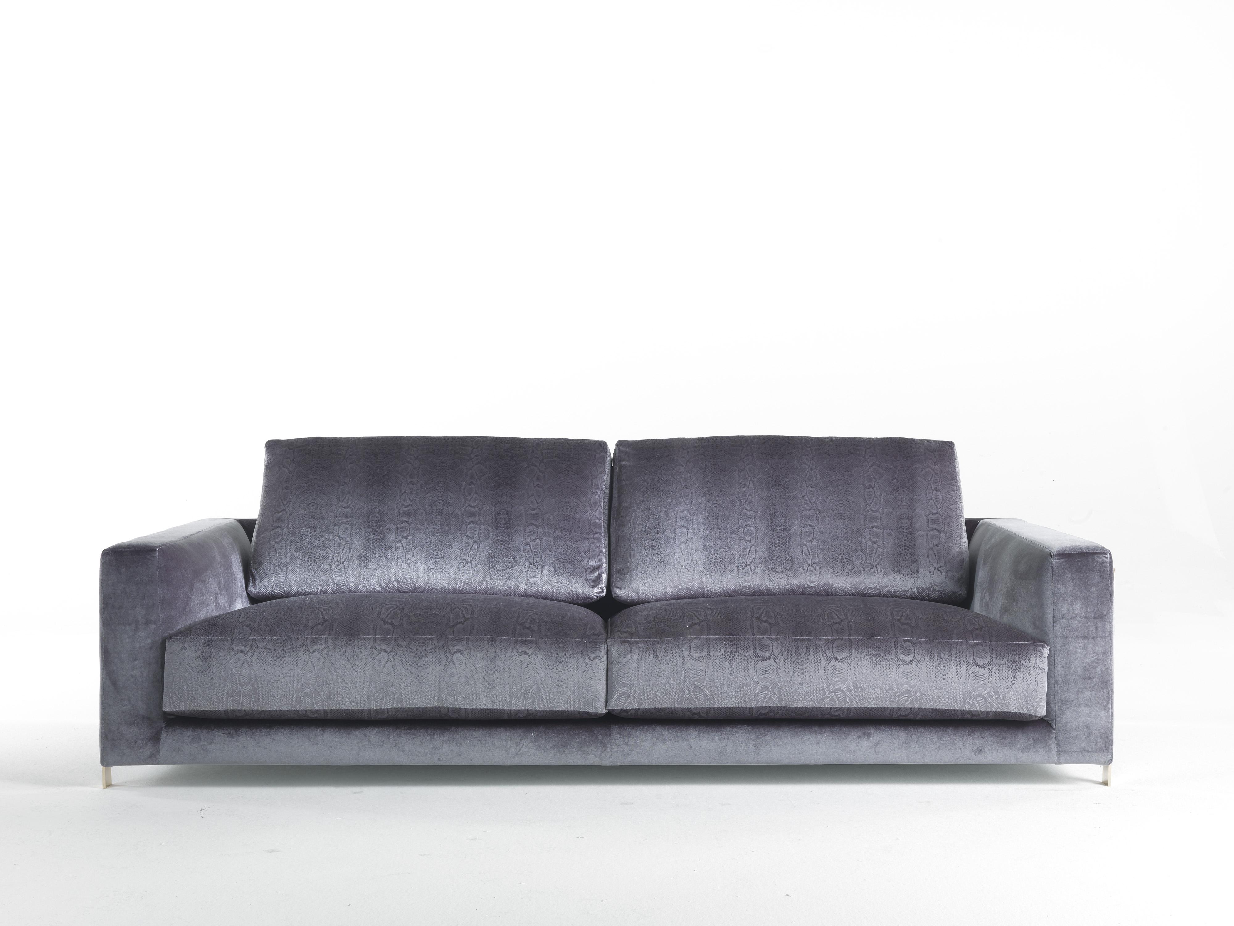 italien Canapé Manhattan du 21e siècle en tissu gris par Roberto Cavalli Home Interiors en vente