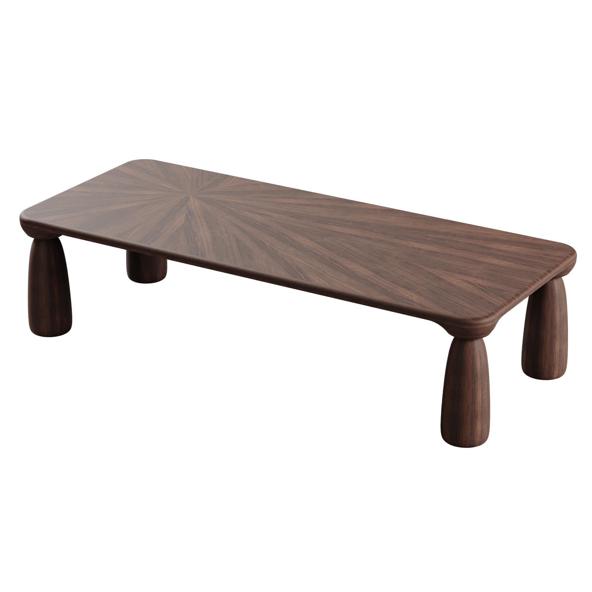 Portuguese 21st Century Mansfield Dining Table Walnut Wood by Wood Tailors Club For Sale