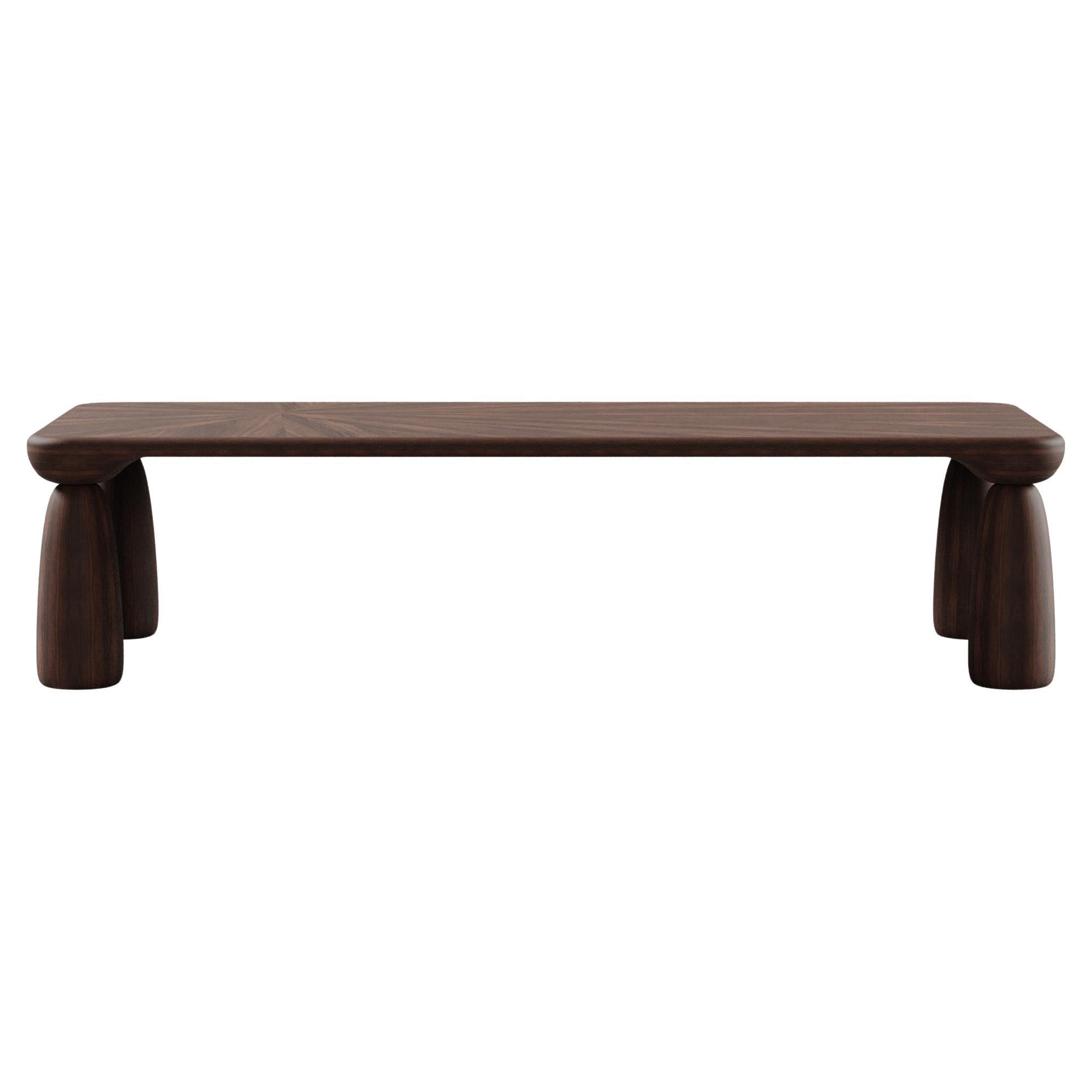 21st Century Mansfield Dining Table Walnut Wood by Wood Tailors Club For Sale