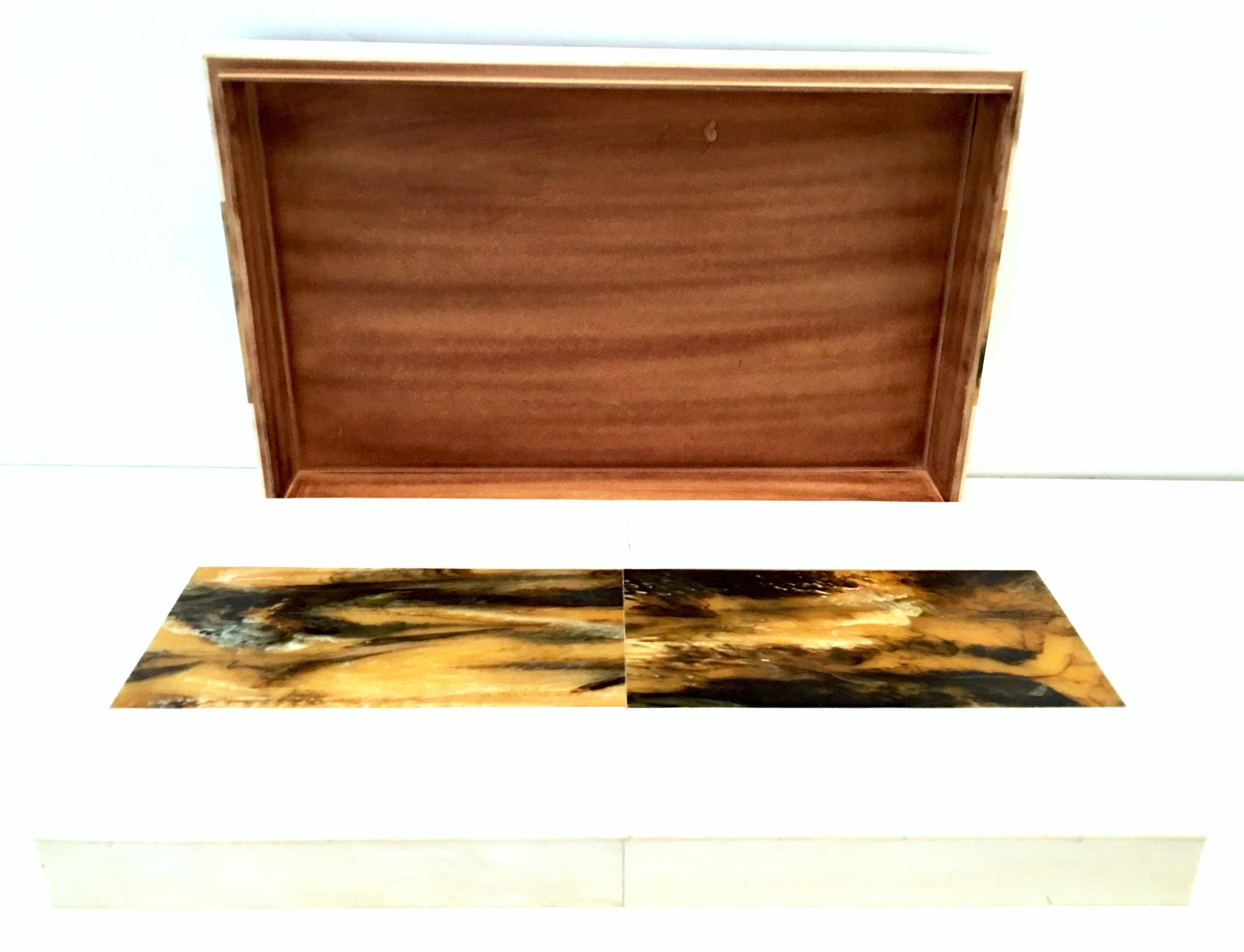 Contemporary 21st Century Maple & Madagascar Rosewood Inlay Large Lidded 