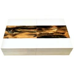 21st Century Maple & Madagascar Rosewood Inlay Large Lidded "Letter" Box
