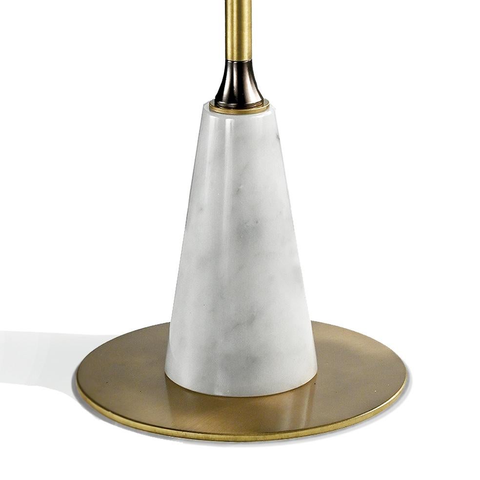 Organic Modern 21st-Century, marble and Bronze Table Lamp  For Sale