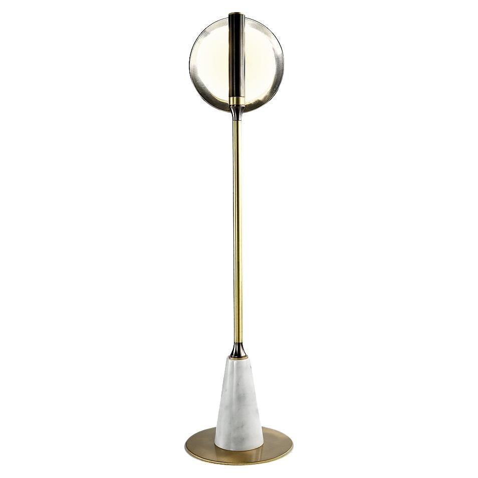 21st-Century, marble and Bronze Table Lamp  For Sale