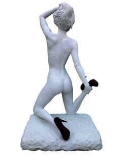 21st Century Marble Sculpture of a Woman by Christian Caudron