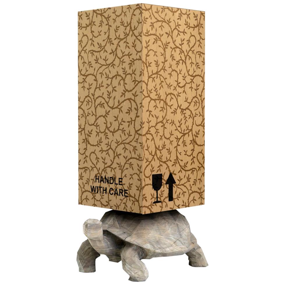 21st Century Marcantonio Storage Case Cabinet Turtle Wood Inlay Limited Edition