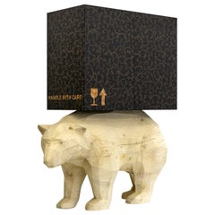 21st  Century Marcantonio Storage Case Cabinet Bear wood inlay Limited Edition