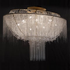 21st Century Margherita Crystal & Blown Glass Ceiling Lamp by Patrizia Garganti