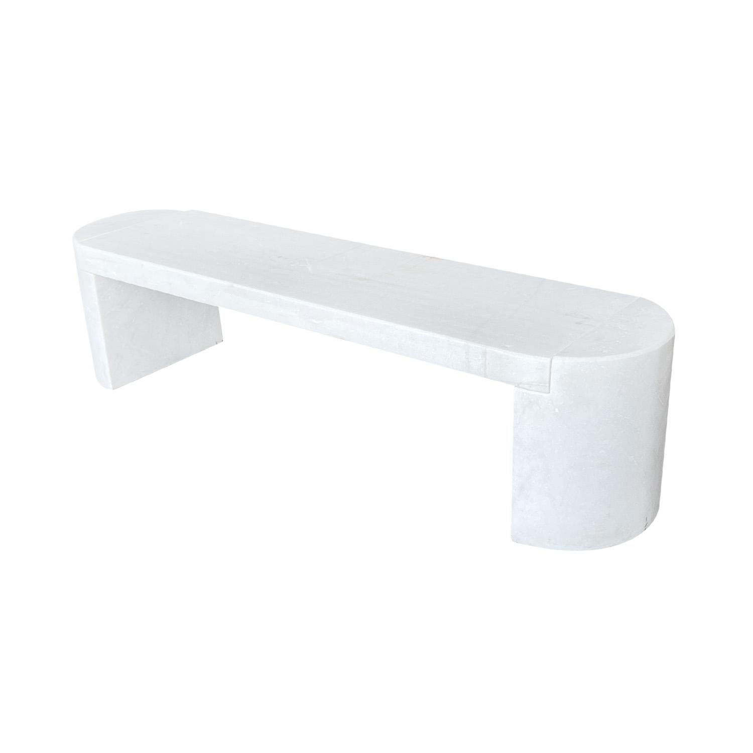 21st Century Massa Garden Marble Bench For Sale 2