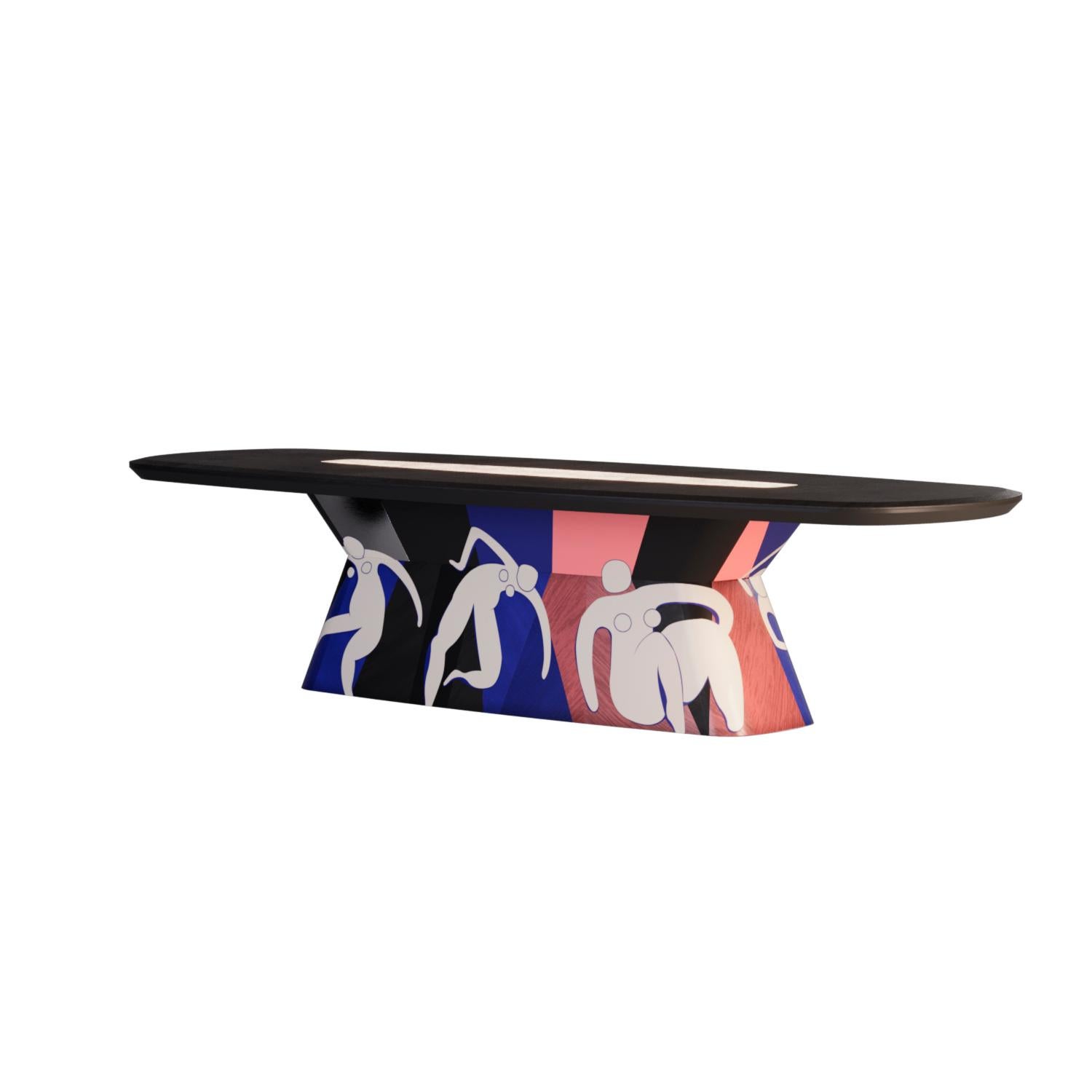 21st Century Matisse-Inspired La Danse Dining Table In New Condition For Sale In RIO TINTO, PT
