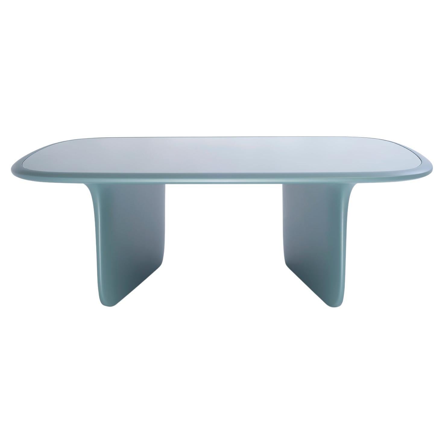 21st Century Matteo Cibic Coffee Table Lacquered MDF Extraclear Glass Scapin For Sale