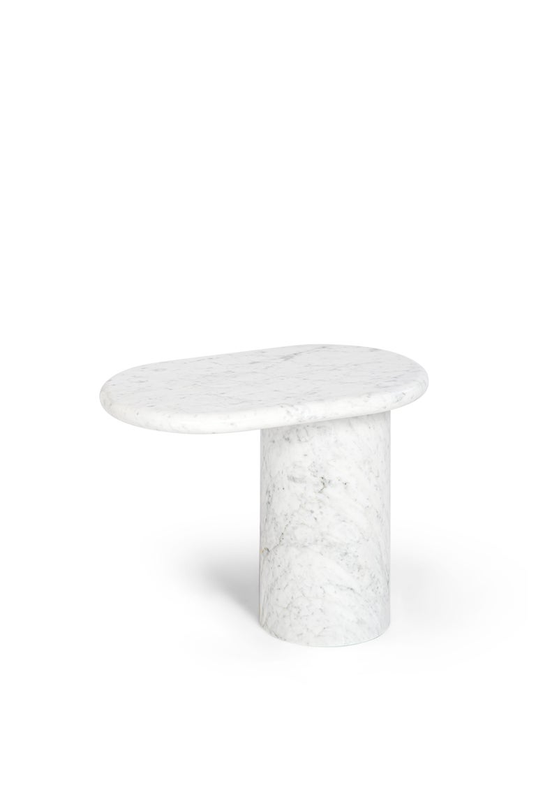 21st Century Matteo Zorzenoni Cantilever S Coffee Table Alpi Green Marble For Sale 1