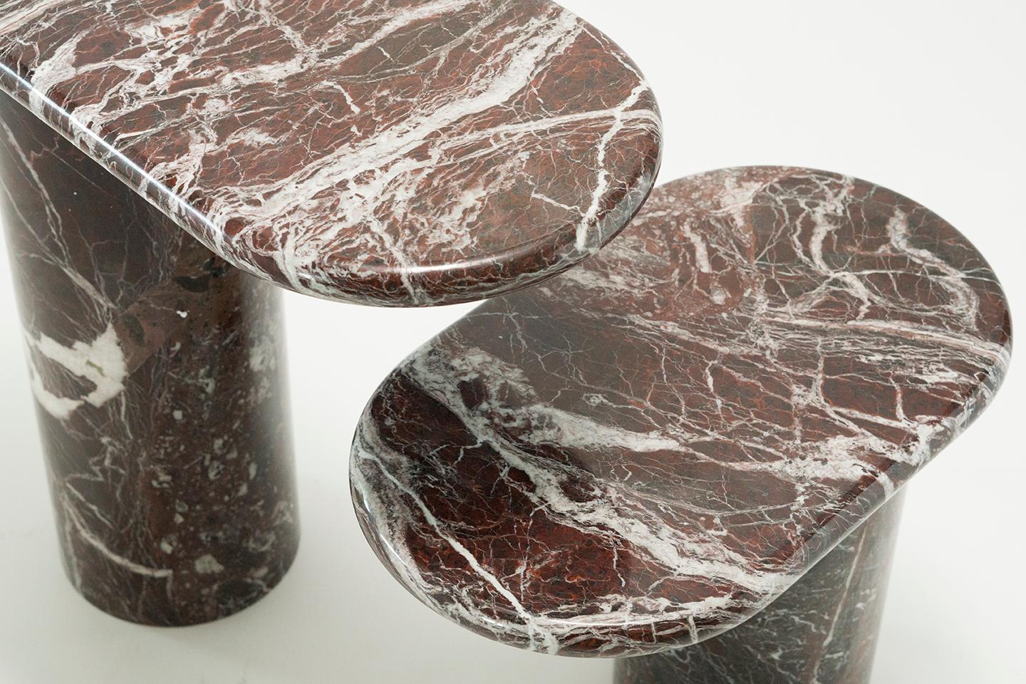 Contemporary 21st Century Matteo Zorzenoni Cantilever S Coffee Table Black Marquinia Marble For Sale