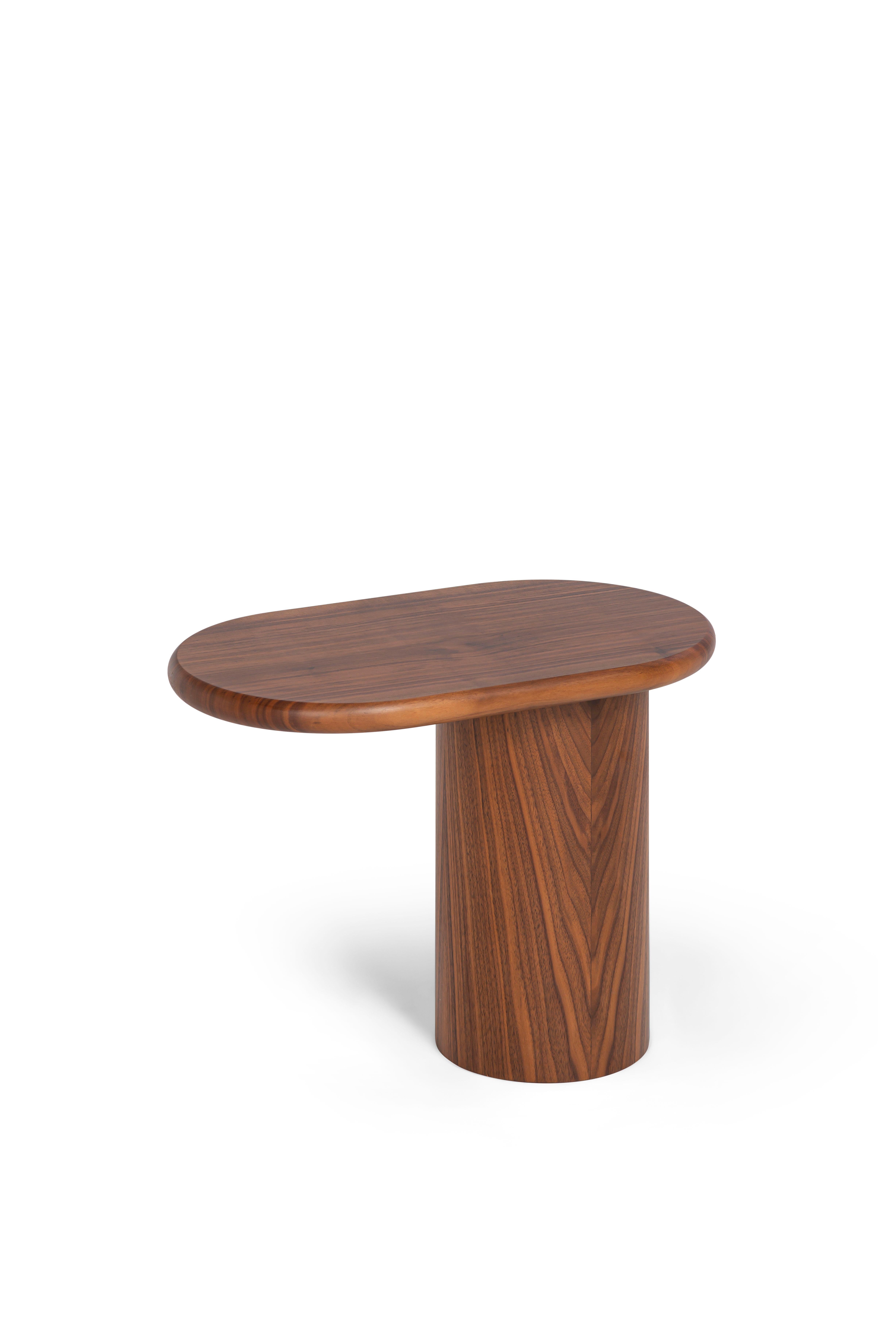 Bois Table basse d'appoint Cantilever S en épingle à nourrice en bois verte de Matteo Zorzenoni, XXIe siècle en vente