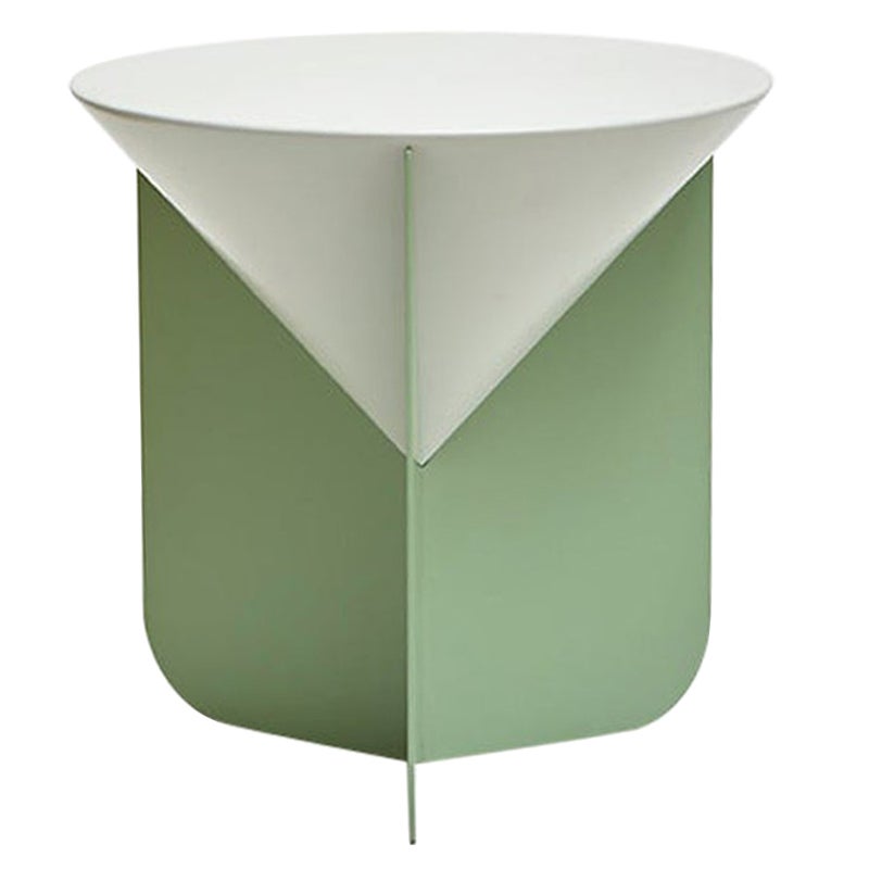 Moderne Table basse cône Matteo Zorzenoni du 21e siècle en métal jaune Polyuréthane Scapin en vente