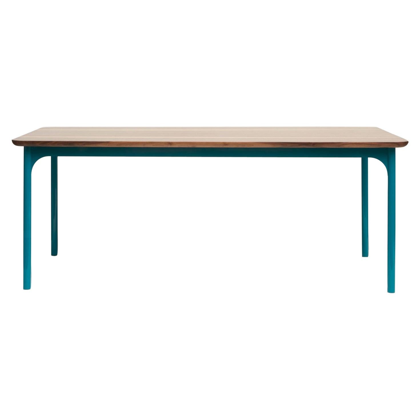 21st Century Matteo Zorzenoni Dining Table Metal Structure Wood Fillet M Scapin