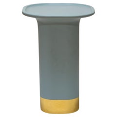 21st Century Matteo Zorzenoni Sune L Side Table Ceramic Gold Copper PlinthScapin