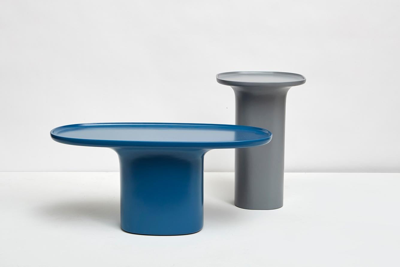 Italian 21st Century Matteo Zorzenoni Sune L Side Table Ceramic Scapin For Sale