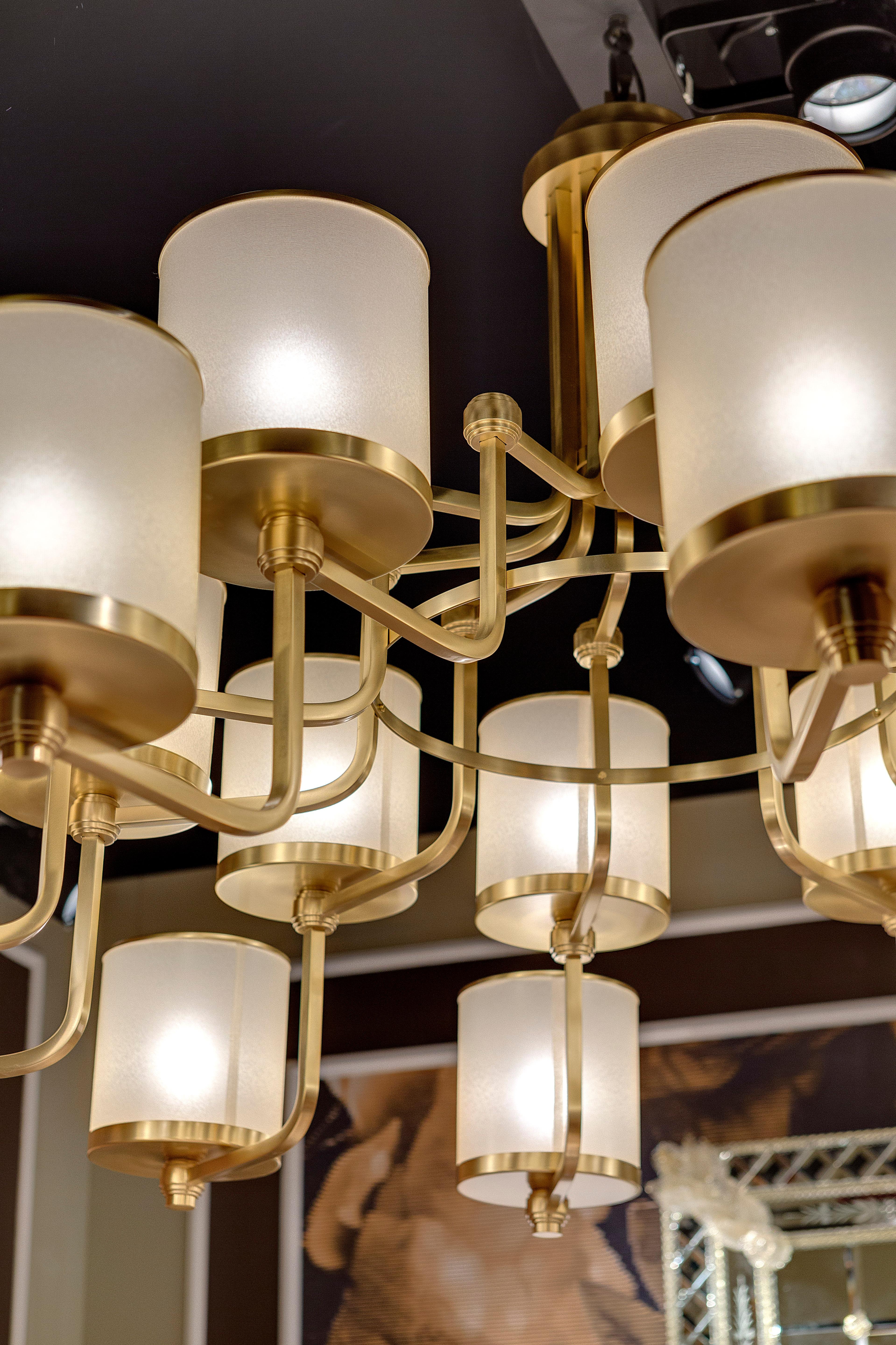 MAXI IDYLL Chandelier 5211-BB-03F by OFFICINA LUCE In New Condition For Sale In Prato, IT