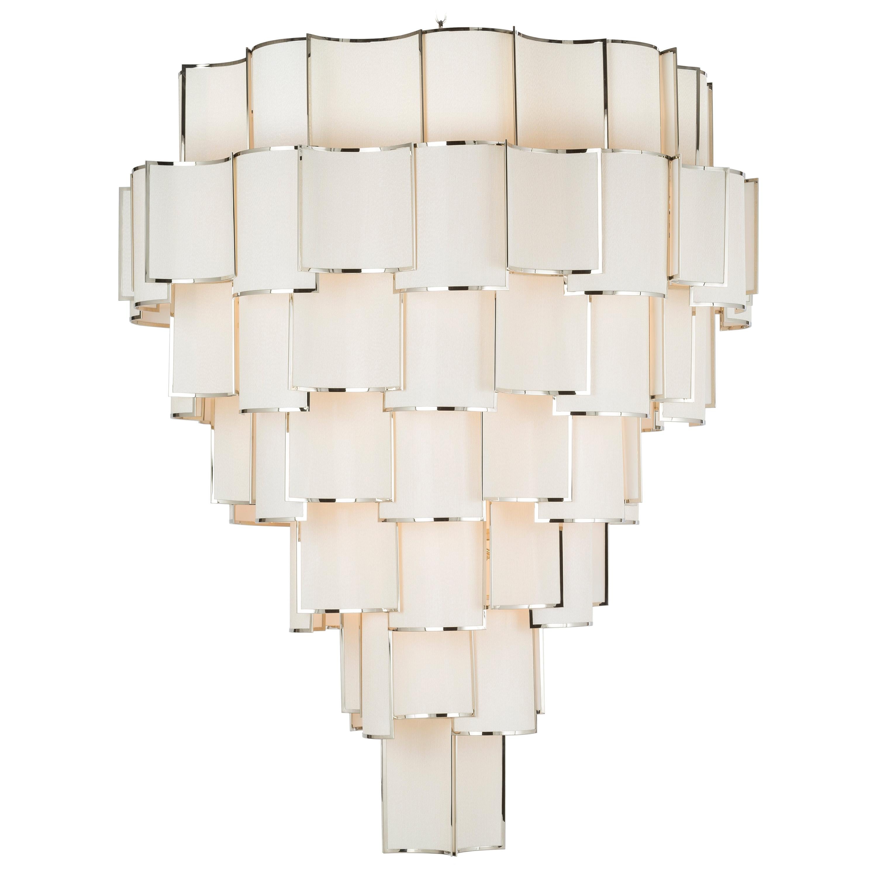MAXI SHADE Chandelier 1415-NN-22 by OFFICINA LUCE